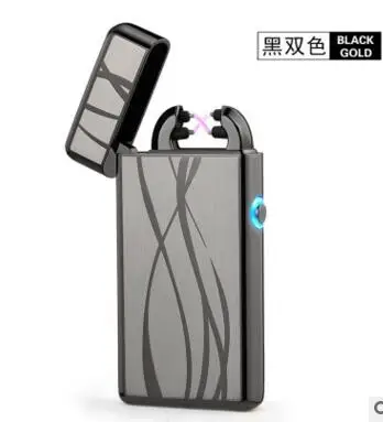 Новейшая электронная зарядка через Usb двойная дуговая плазменная Зажигалка электронный импульсный Зажигалка китайская Зажигалка в Форме Дракона - Цвет: 3