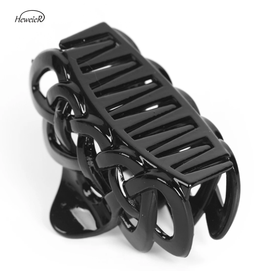 Новый женский черный пластиковый зажим для волос краба ювелирные украшения