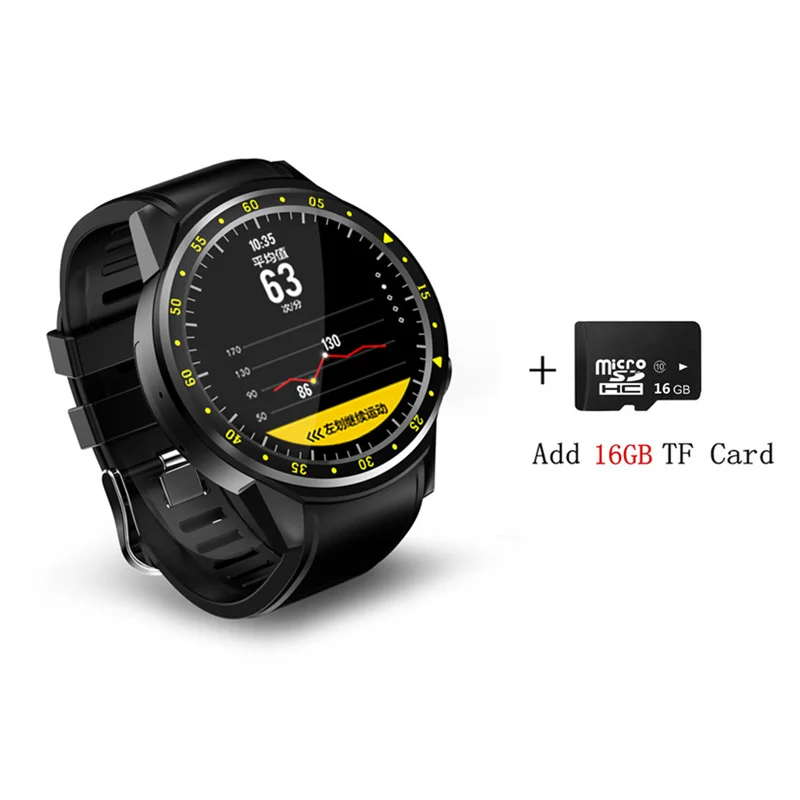 black add 16GB card Топ GW12 F1 gps Смарт часы MTK2503 альтиметр барометр Bluetooth 4,0 Смарт часы Носимых устройств для IOS Android - Цвет: black add 16GB card