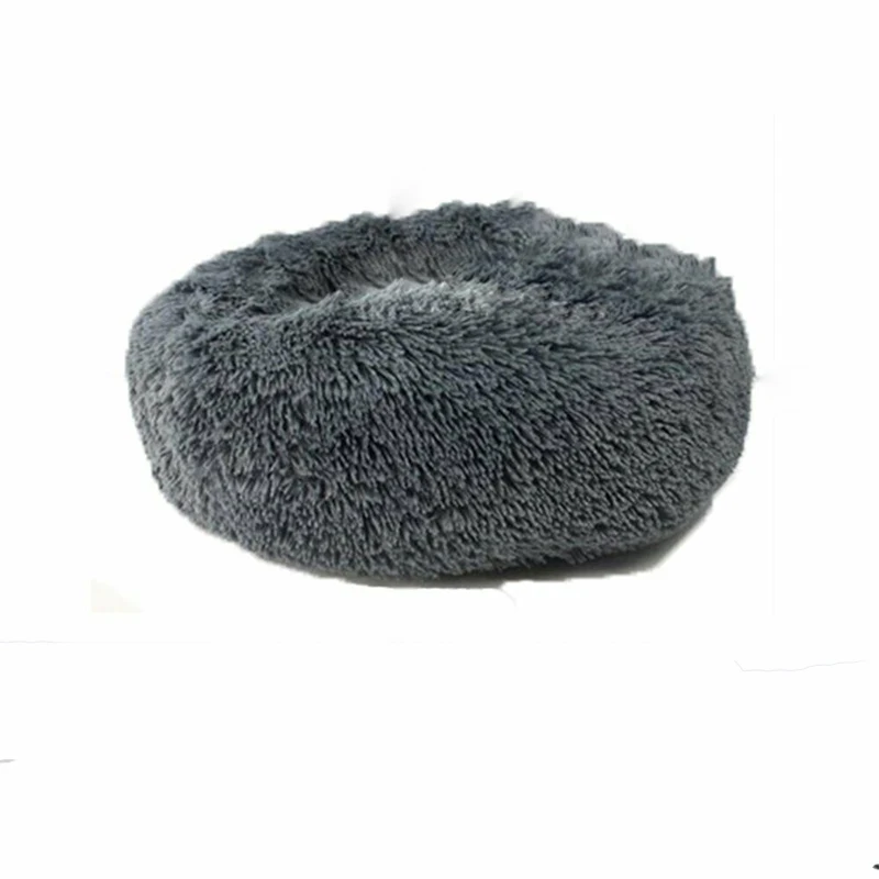 Bright Grey Домик для питомца кошки собаки кошки кровать мягкие круглые плюшевые теплый коврик для щенка кошки собаки теплый спальный домик для кошки XS s m - Цвет: Bright Grey