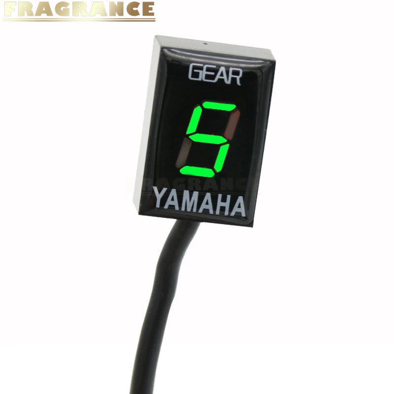 Green Мотоцикл скорость шестерни Дисплей Палец plug and play для Yamaha FZ6 не-ABS 1998-2012 индикатор оборудования 1-6 цифровой мультиметр - Color: Green