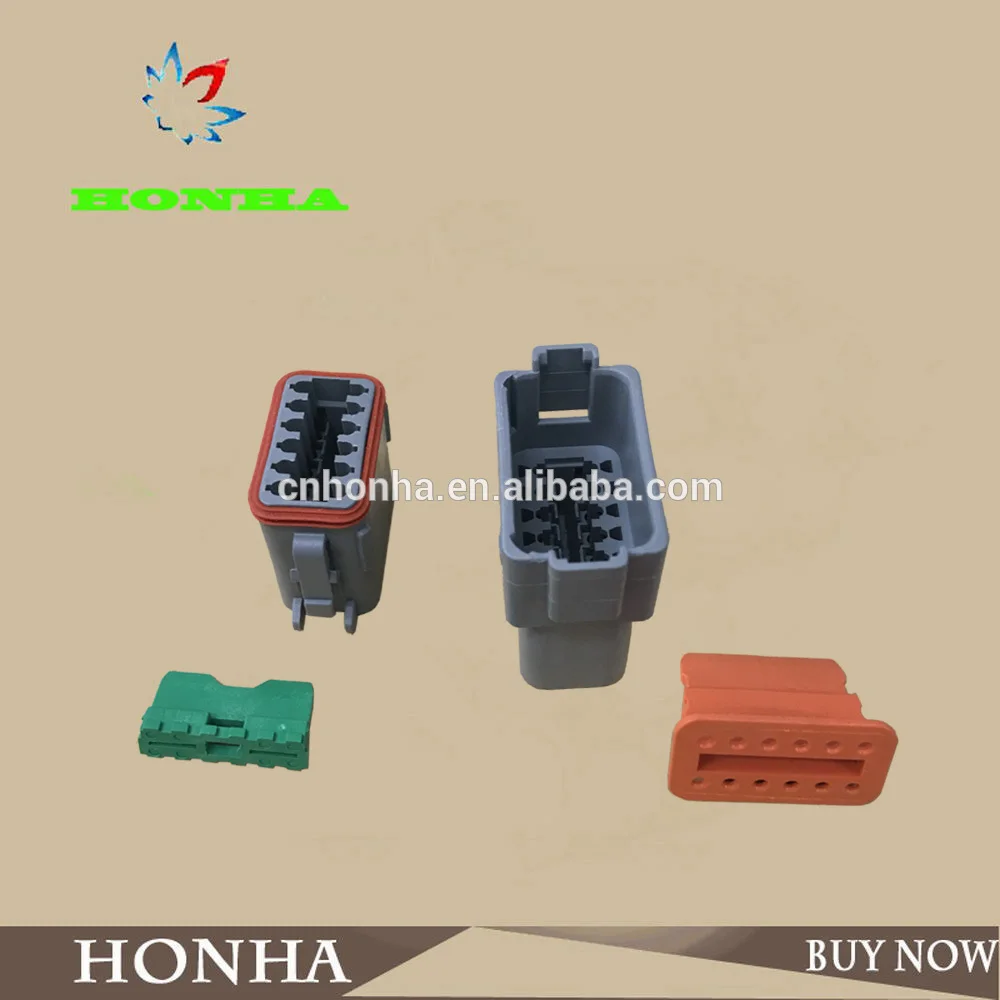 DT06 12S DT04 12P 12 контактов Штекерный гнездовой разъем в комплекте с Wedgelocks Terminals для