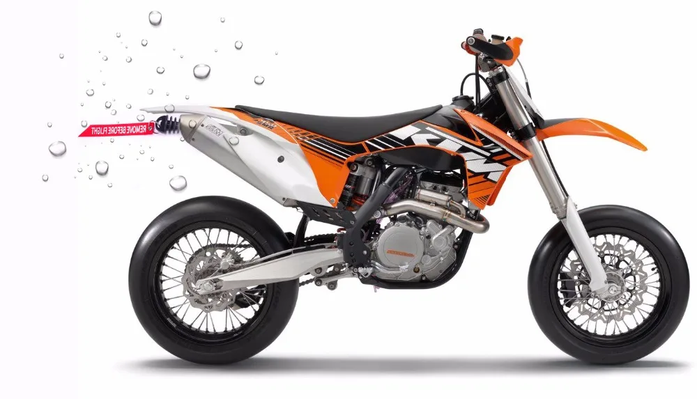 Удаляйте перед полетом брелки для KTM CR черный резиновый глушитель выхлопной трубы мотоцикл мыть разъем красный стример брелок тег