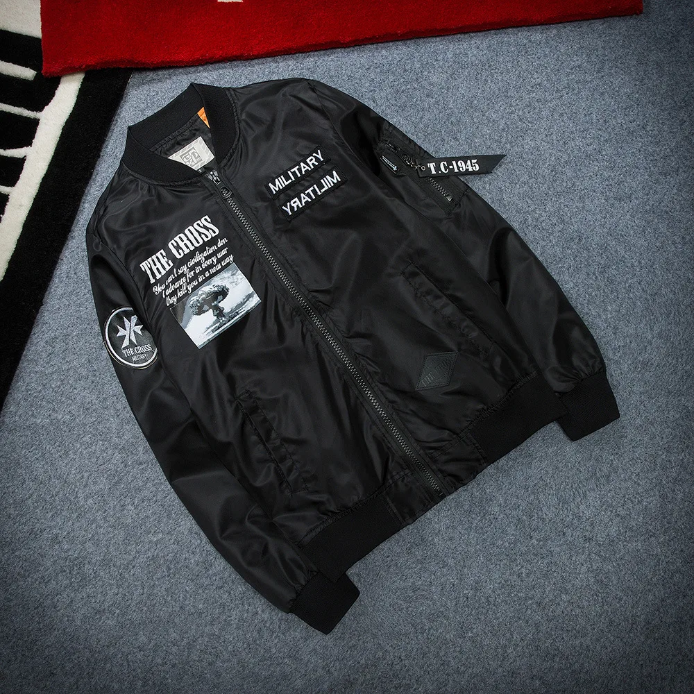 Женская/мужская куртка большого размера плюс базовая Свободная бомбер Осень