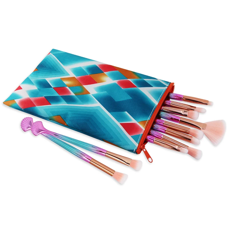 Печать косметических сумок с разноцветным узором косметические сумки для