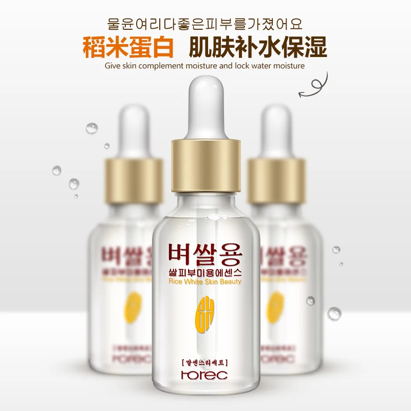 Сыворотка для лица ROREC Pure Rice для лица, отбеливающая Сыворотка для лица, увлажняющая, для лечения акне, Антивозрастная, жидкая, для ухода за кожей, сыворотка для лица