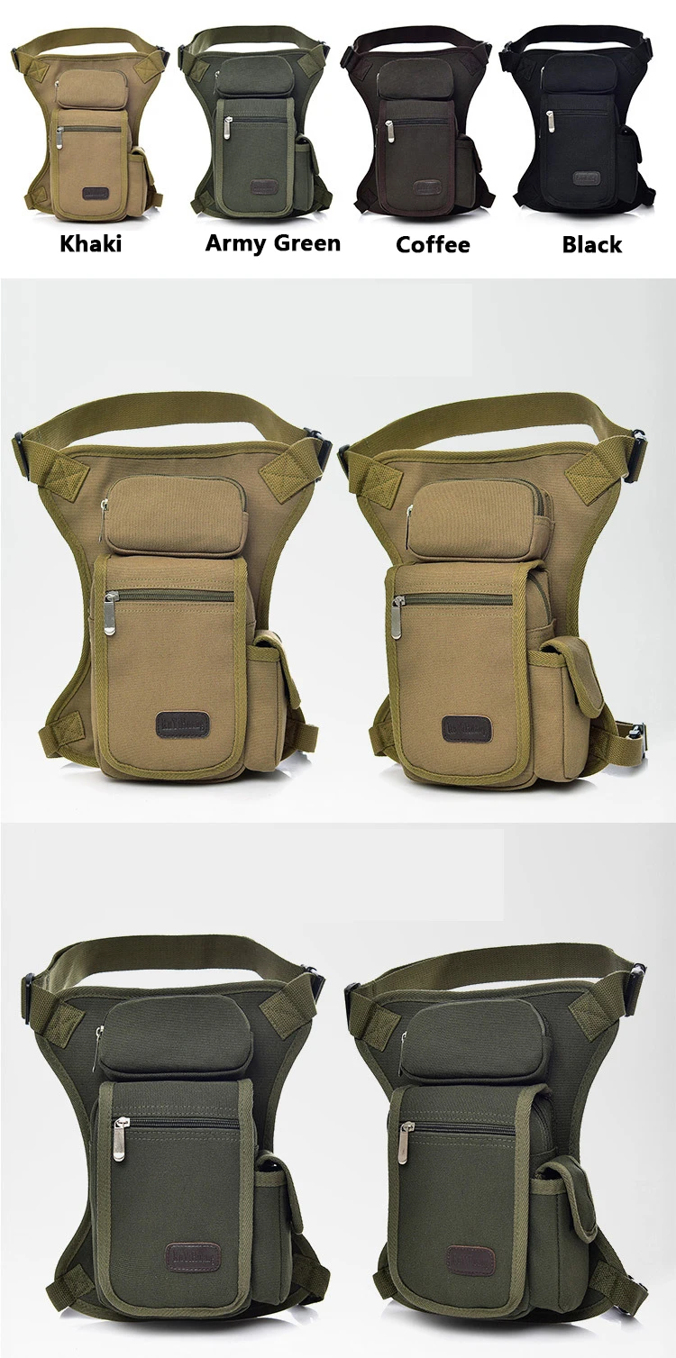 Холщовая поясная сумка для мужчин Muslera Militar Fanny Pack Belt Bum Heuptas Leg Heuptasje Bumbag Бедро Bolsa Cintura для живота LB04