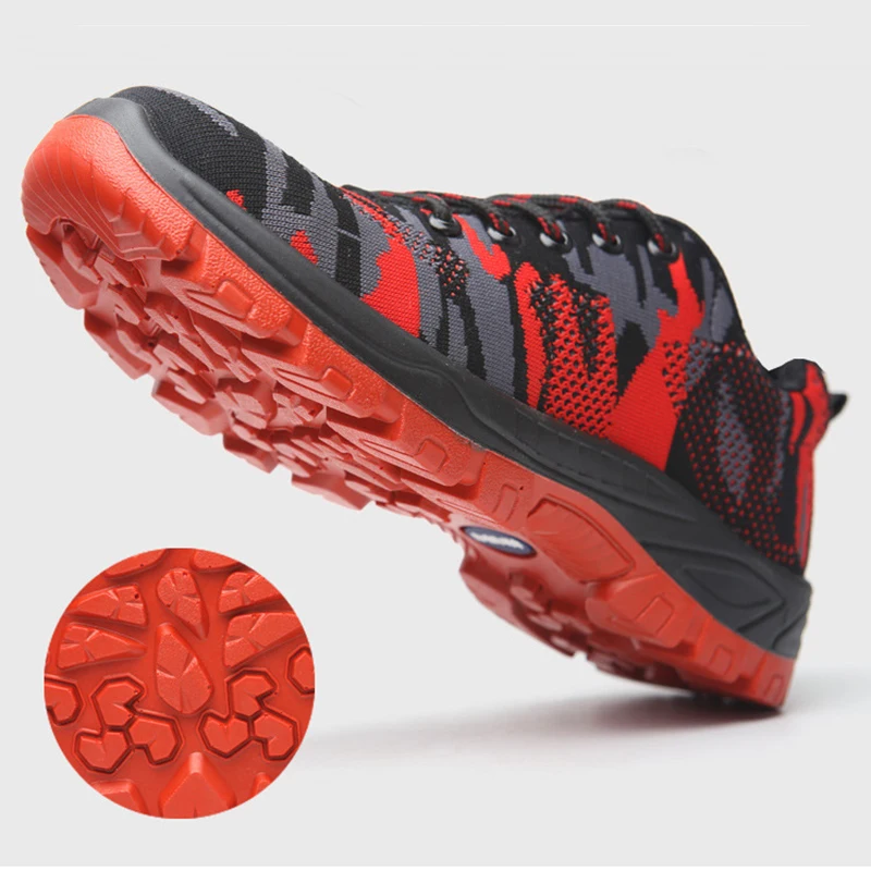 Рабочая обувь мужская защитная Сталь носок Кепки bot для анти-разбив проколов