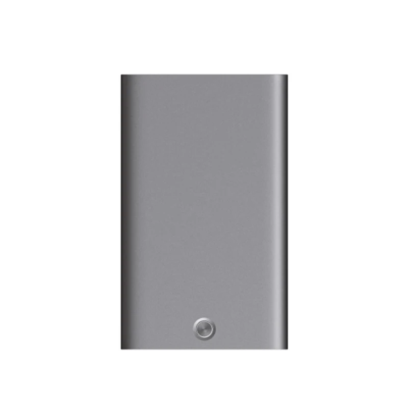 Портативный Xiaomi mi бизнес Xio mi Card Xioa mi чехол для ID карты Xao mi держатель алюминиевый корпус 3 цвета серебристый золотой Темный - Цвет: Темно-серый