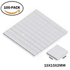 100 шт. в партии 15X15x2MM 2 мм Тонкий Белый SMD DIP IC чип проводимости теплоотвода термопаста Соединения колодки