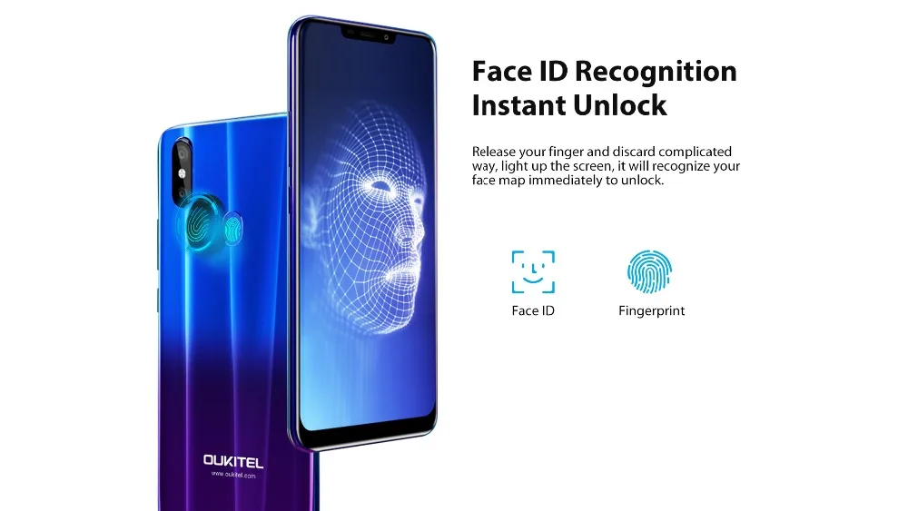 OUKITEL U23 3500 mAh 5 V/2A Quick Charge MT6763 Octa Core 6 18 &quot19:9 полный Экран GB 64 8MP + 16MP двойной Cam лица