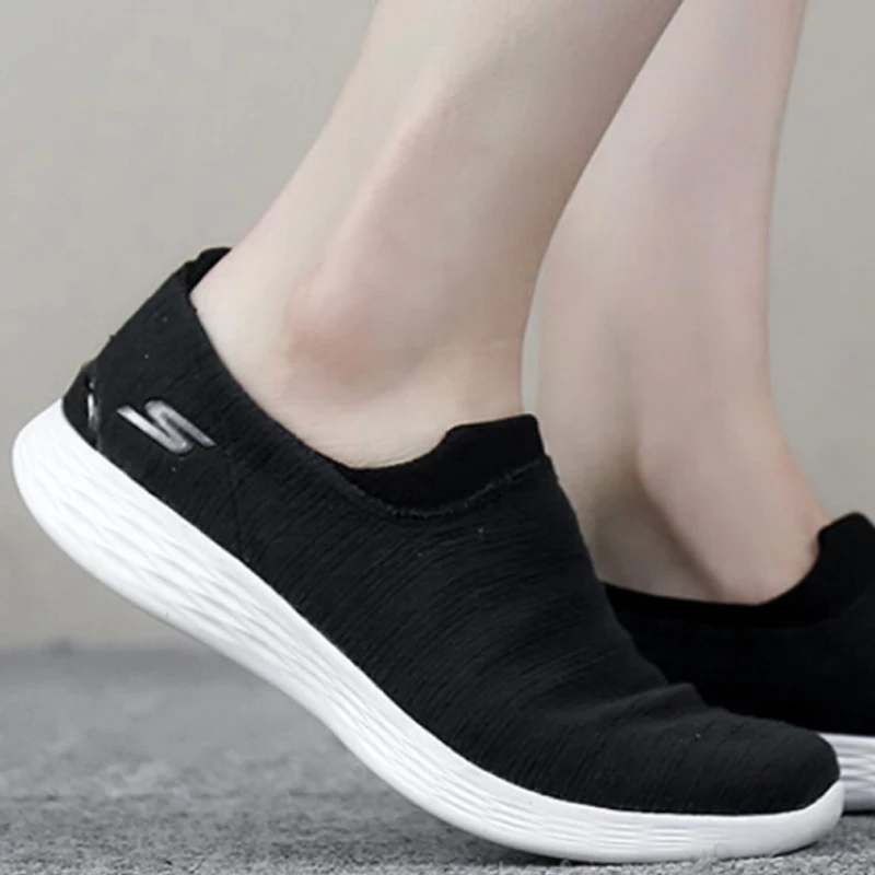 Skechers/Осенняя женская обувь на плоской подошве из сетчатого материала без