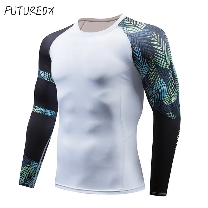 Мужской компрессионный комплект футболка с длинным рукавом креативный 3D принт
