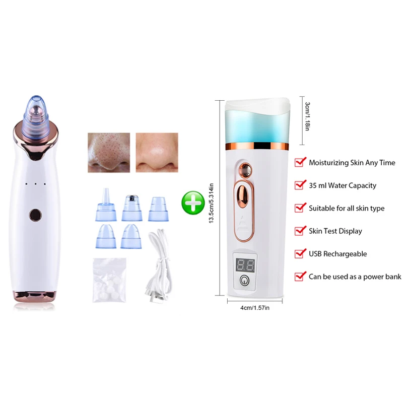 bundle USB line type Средство для удаления угрей, для лица, для глубокого удаления носа, Т-образные поры, акне, Удаление прыщей, вакуумное всасывание, для лица, алмазная красота, средство для очистки кожи - Цвет: bundle USB line type