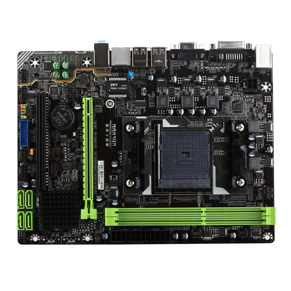 MAXSUN MS-A68GL+ M.2 компьютерная игровая материнская плата настольная системная плата для AMD A68 FM2/FM2+ разъем DDR3 с светодиодный светильник