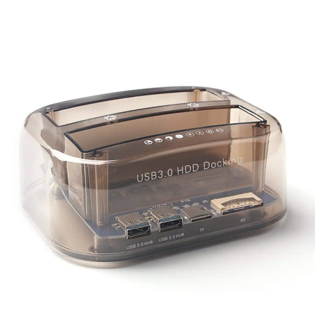 Usb 3,0 для Sata Dual Bay внешний жесткий диск Док-станция для 2,5/3,5 дюймов Hdd Ssd Дубликатор жесткого диска