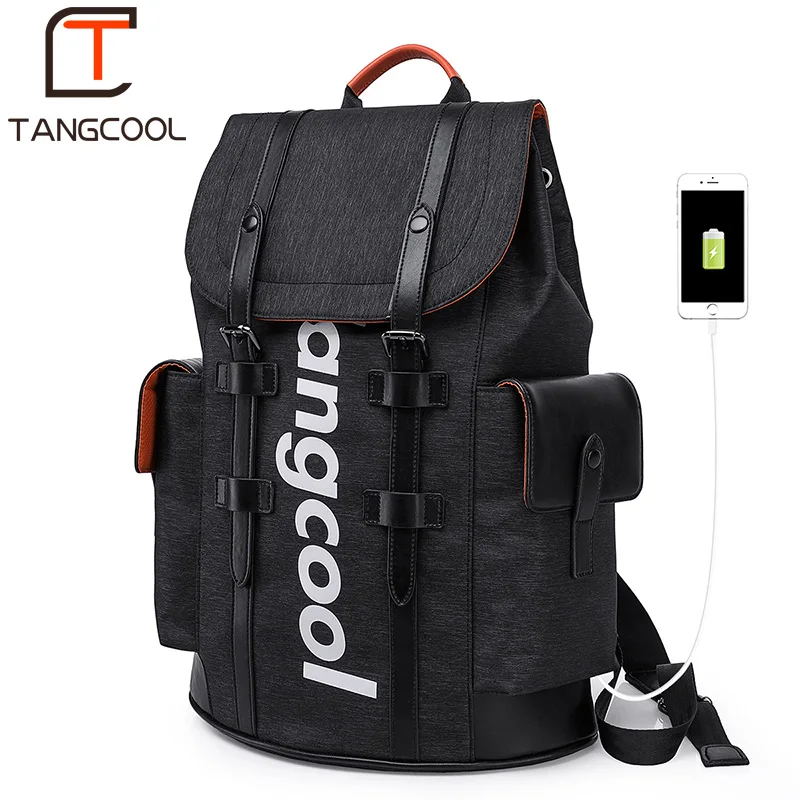 Рюкзак Tangcool мужской многофункциональный с usb зарядкой для ноутбука 16 5 дюймов