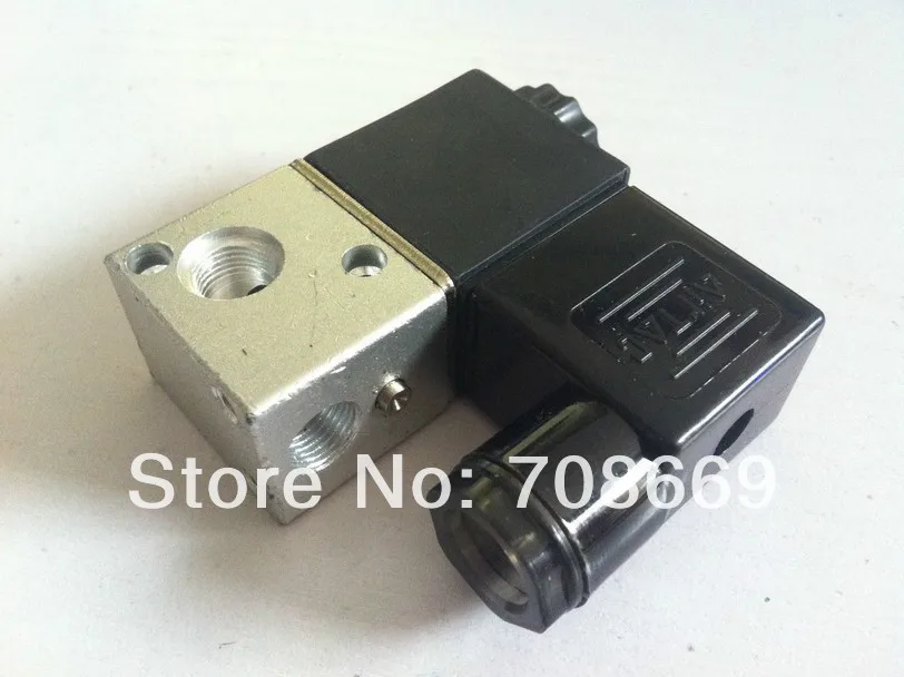 3V1-06 12 В DC 3 порта 2Pos 1/8 &quotBSP нормально закрытый соленоидный воздушный клапан