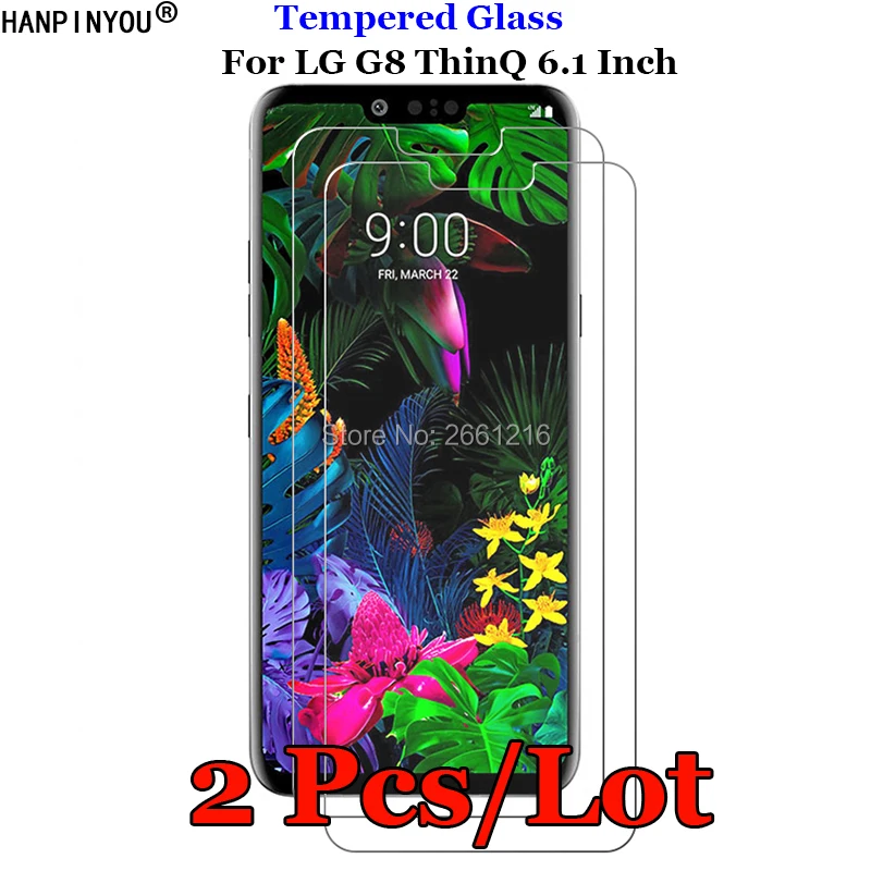 

2 шт./лот для LG G8 закаленное стекло 9H 2.5D Премиум Защитная пленка для экрана для LG G8 ThinQ 6,1"