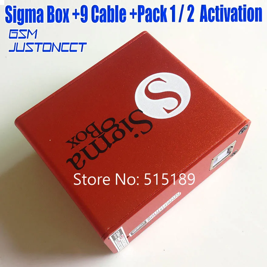 gsmjustoncct 2019 Version 100% Original new sigma box with pack1+ Pack2 + 9 cable set | Мобильные телефоны и аксессуары