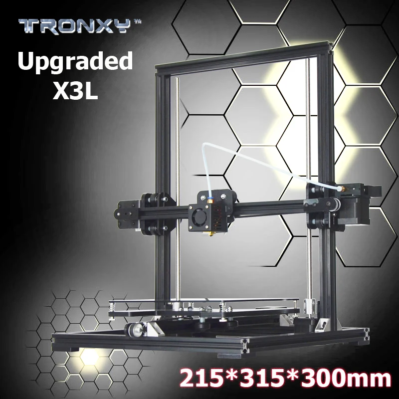 Большой размер печати 315*300*215 мм Tronxy X3L Модернизированный алюминиевый профиль