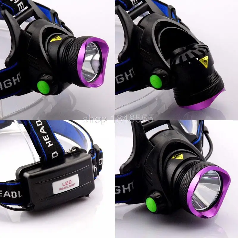 Светодиодный фонарь Xml T6 с аккумулятором 18650 2000 лм|t6 light|battery t41battery tapers |