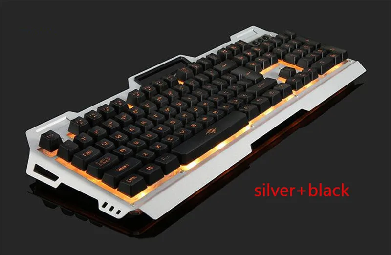 KuWFi английская игровая клавиатура USB Проводная Механическая 104 клавиши сменная
