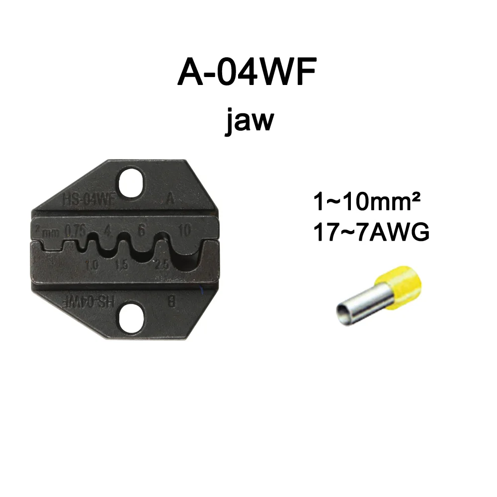 A05H A02H2 A12 A02H A35WFDie наборы для HS HS-05H FSE-05H AM-10 EM-6B1 EM-6B2 обжимной Пилер обжимной станок один комплект модули челюсти