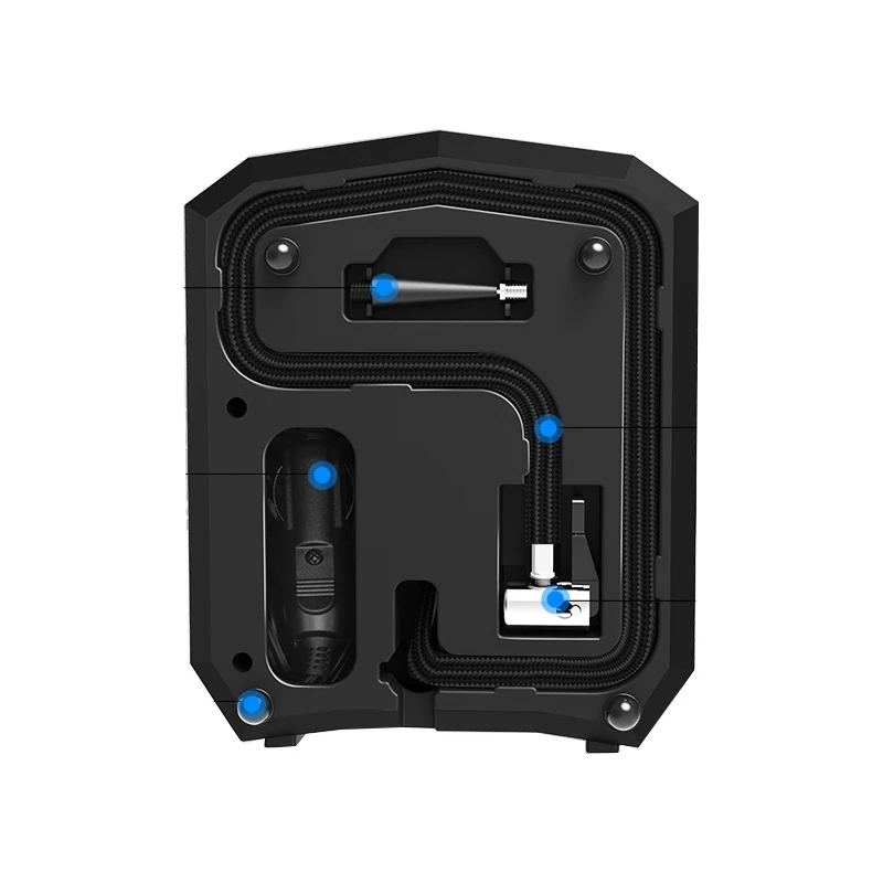 barato Bomba Elétrica Portátil Para Pneu De Carro, Compressor De Ar 12v, Digital, Pré-ajustável, Bomba De Pressão De Pneu, Elétrico, 120w De Potência Dc12v