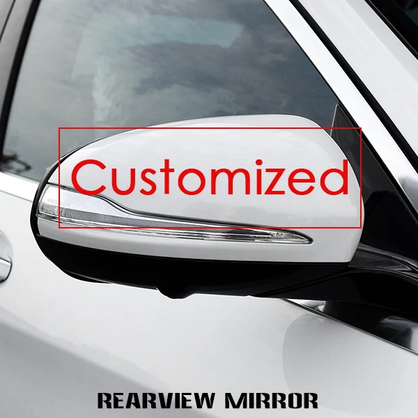 rear view mirror Индивидуальная наклейка на кузов автомобиля, капот, боковая полоса, на окно, персонализированная наклейка для Mercedes Benz A C E CLA GLA, класс AMG, аксессуары - Название цвета: rear view mirror