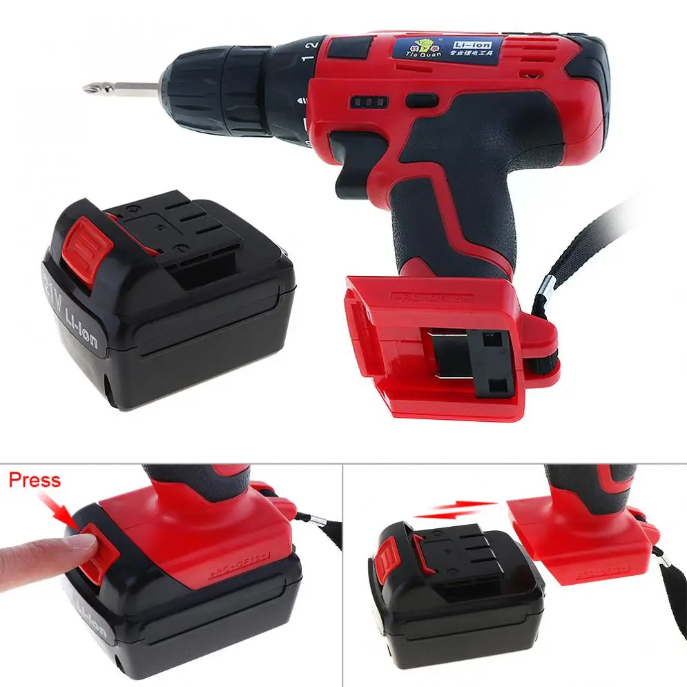 AC 110 220 В Беспроводная 21 в электрическая дрель/отвертка с переключателем
