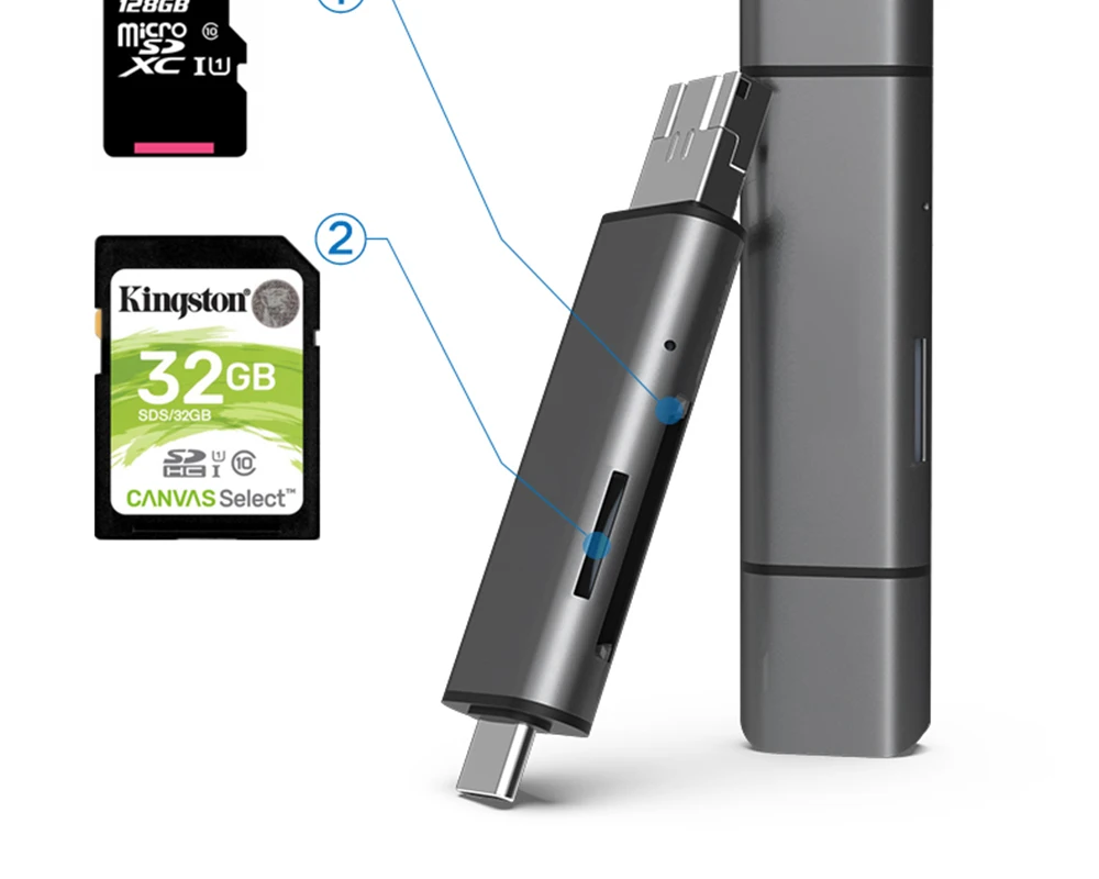 Кардридер SD micro sd TF карта USB SD адаптер TF карта OTG адаптер Многофункциональный кардридер смарт-карта памяти USB кардридер