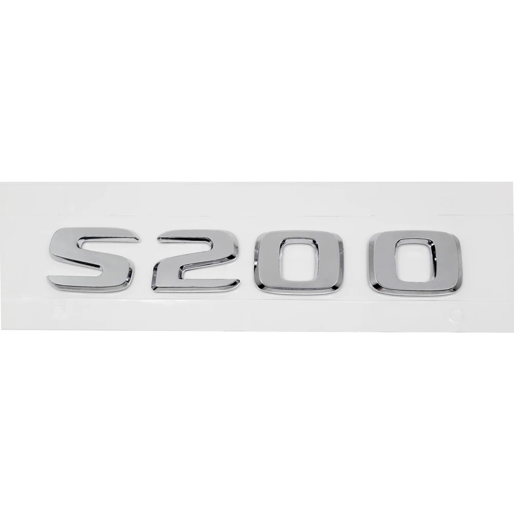 For W210 W212 W205 W124 W163 for Mercedes Benz S Class AMG S63 S200 S250 S350 Trunk Rear Lid Emblem Badge Alphabet Letter Decal |