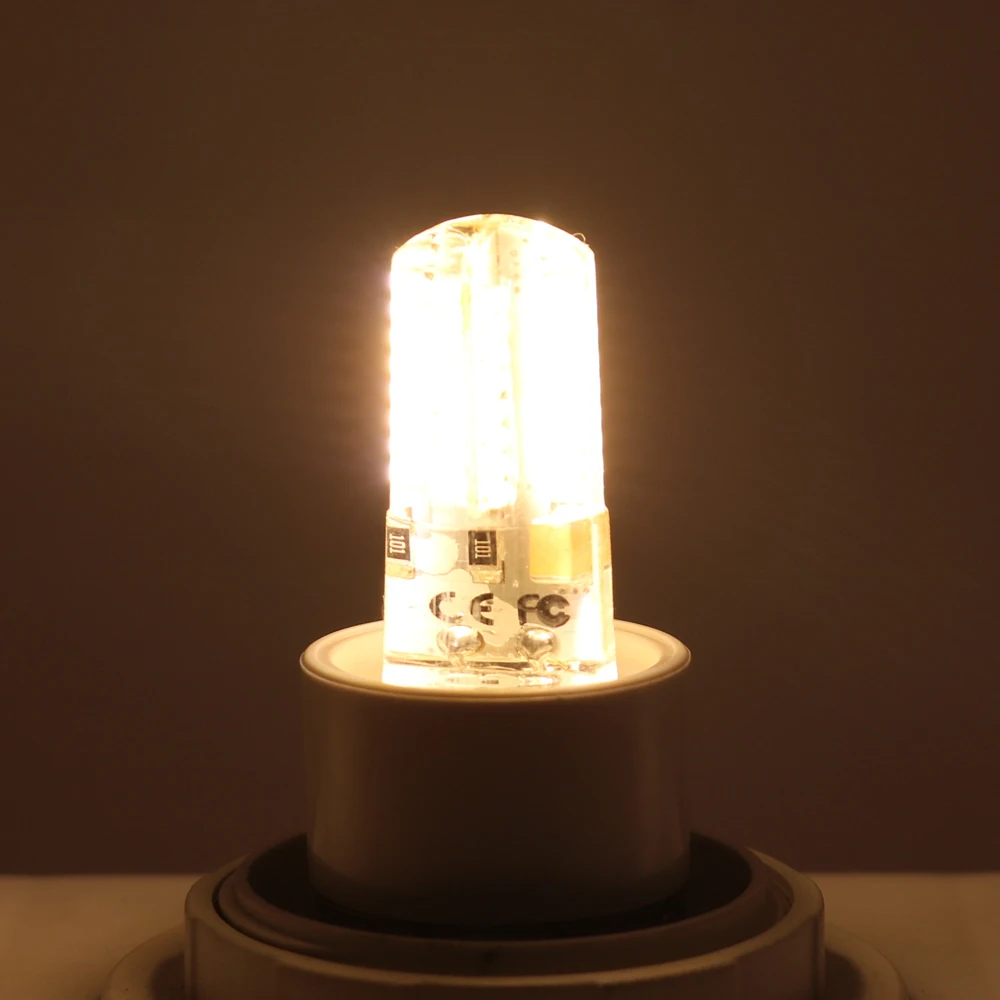 10 шт. 220 В силиконовые лампы 24/48/64 светодиодный s 3W 5W 6W 8W SMD 2835 G4 СВЕТОДИОДНЫЙ передвижной лампой с возможностью прикрепления на 25 Вт, 35 Вт, 45 Вт 55 Вт галогенная лампа светильник люстра