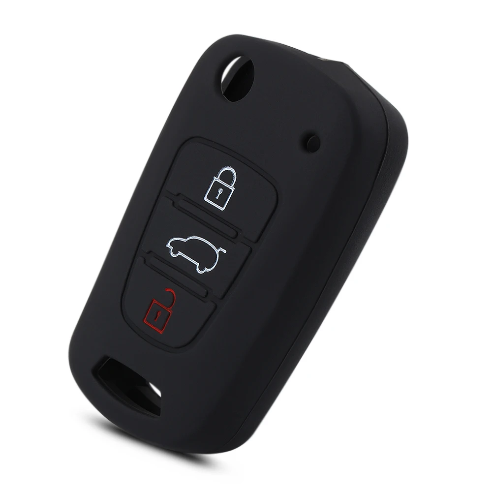 Силиконовый 3 кнопочный дистанционный флип-чехол для ключей Fob Kia/Sportage/Soul/ceed/для