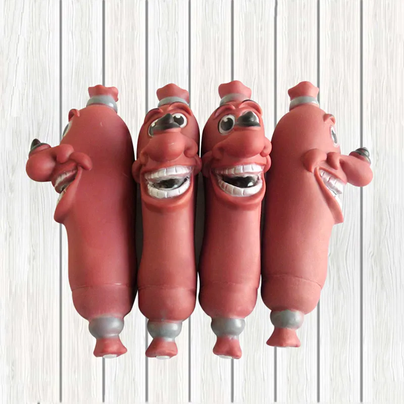 Professional Simulation Sausage Toy for Pet Dog Playing Cat Chewing Squeak High Quality Bite Resistant Training Tools | Дом и сад