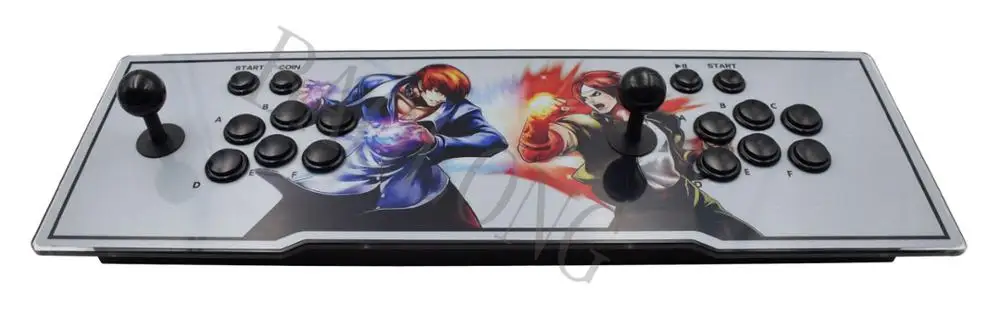 Красный Новейшая коробка 6s 1388 в 1 игровая аркадная консоль usb джойстик аркадные кнопки 1 игрок 2 игрока управление Пандора коробка - Цвет: Красный