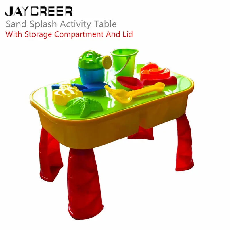 JayCreer Sand 'n Splash стол с отсеком для хранения и крышкой