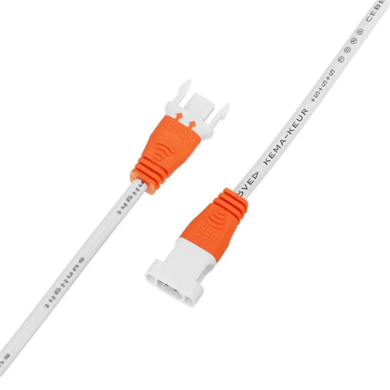 CLAITE 2 Pin оранжевый зеленый серый разъем провода кабель для мужской женский светодиодный светильник