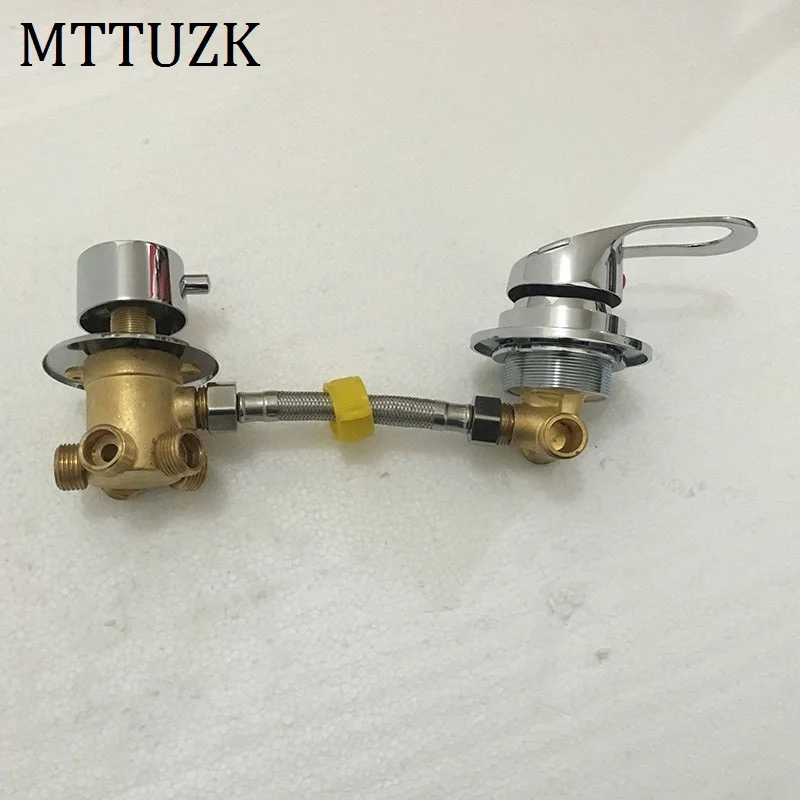 Настенный латунный кран для душа MTTUZK с 2/3/4/5 каналами винтом или интубацией