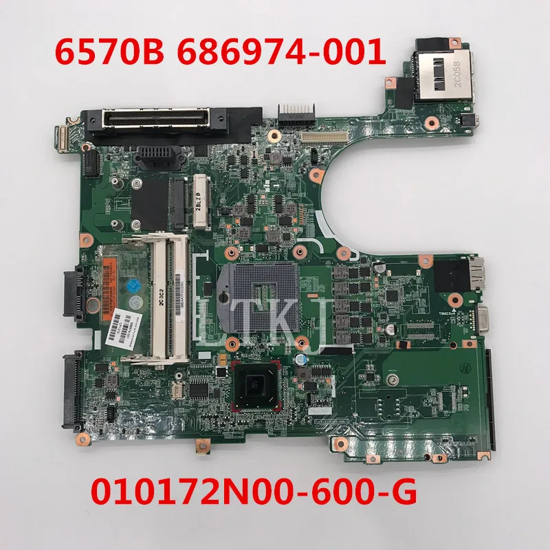 Высококачественная материнская плата для ноутбука probook 6570B 686974 001 501 601 010172N00 600 G QM77