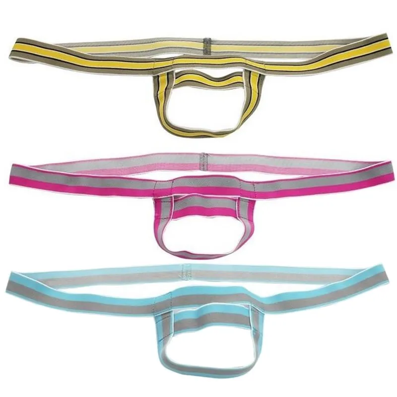 Сексуальное мужское нижнее белье мужские стринги бандаж гей трусы сексуальное 3