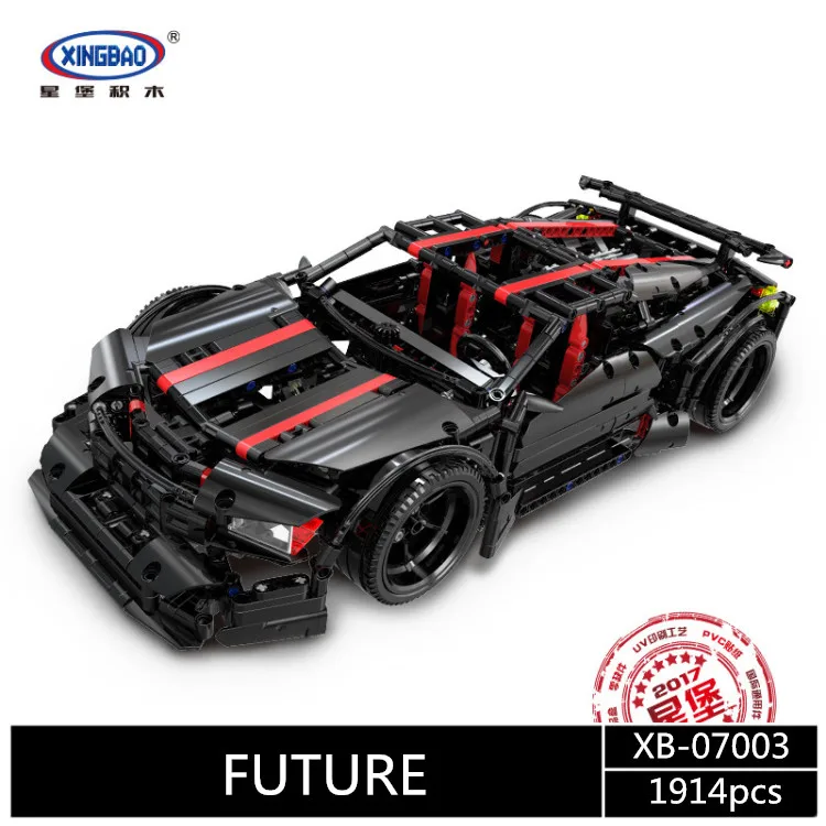 07003 825 шт XingBao 03010 в конструкторах, креативный MOC Technic серия, набор машин Photpong, Обучающие строительные блоки, кирпичи, игрушки, модель, подарок - Цвет: 07003