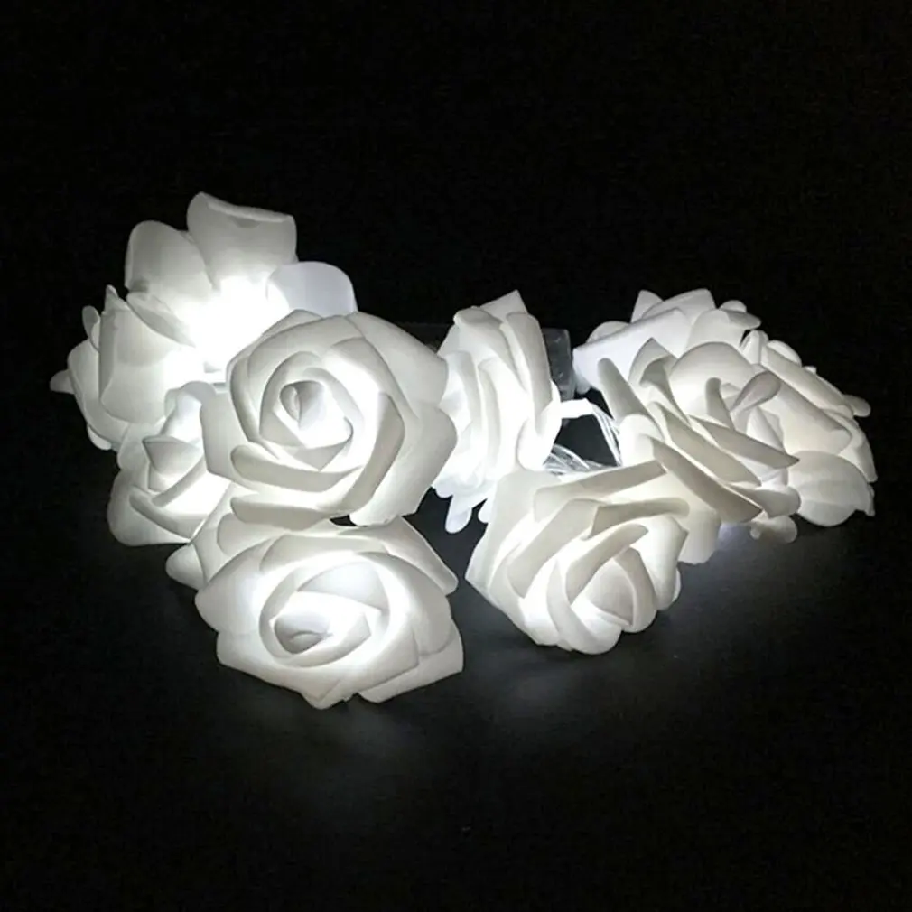 1.2M 10 LED Rose Battery Light Box Decorative Photo Clip Simulation String | Лампы и освещение