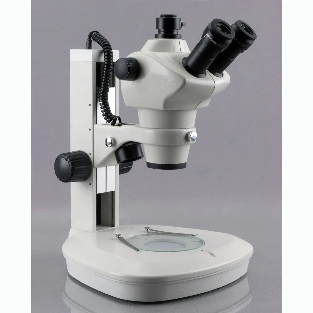 Стереомикроскоп AmScope 8X 50X тринокулярный микроскоп с двумя светодиодными