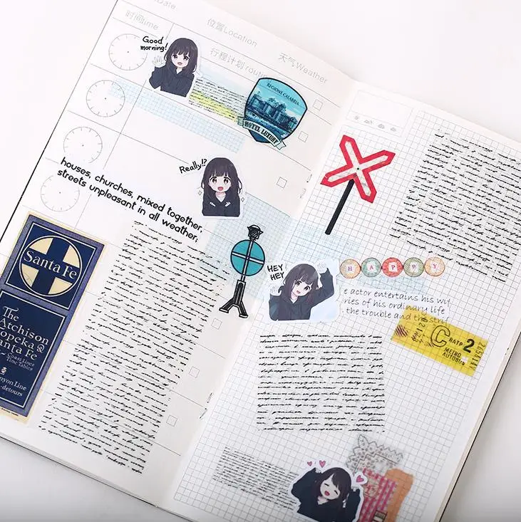 40 шт./упак. прекрасный самодельный Супер девочка Menhera-chan Scrapbooking этикетка наклейка s декоративная наклейка DIY канцелярские принадлежности для альбома
