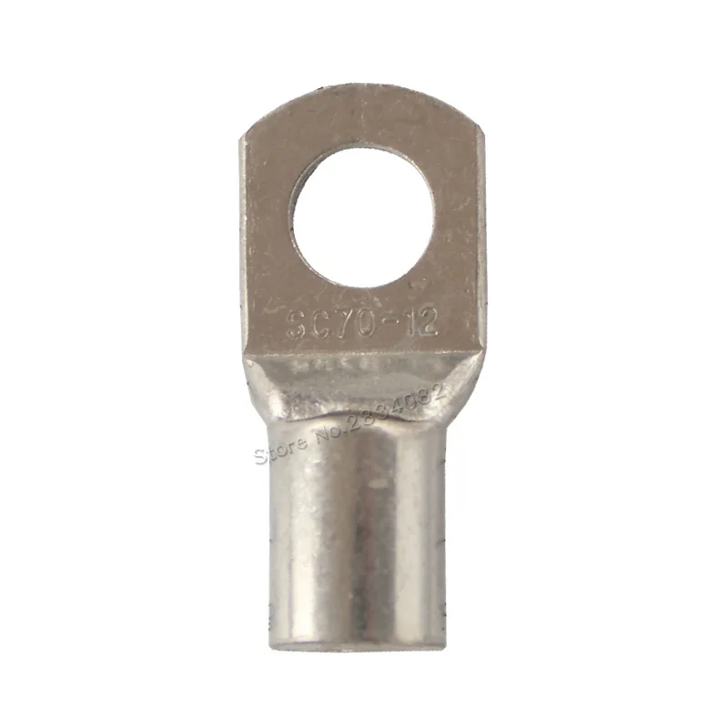 20 штук SC M8 M12 6mm2 10mm2 16mm2 25mm2 35mm2 50mm2 с отверстием для болта, из луженой меди кабельные наконечники Батарея терминалы