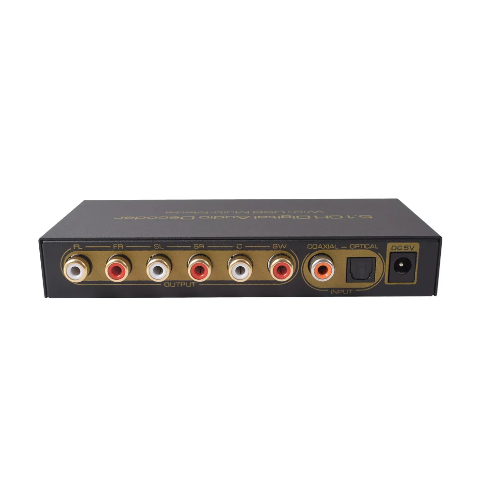 Цифровой аудио декодер с USB Мультимедиа DTS AC3 цифровой SPDIF Toslink/коаксиальный до 5.1ch