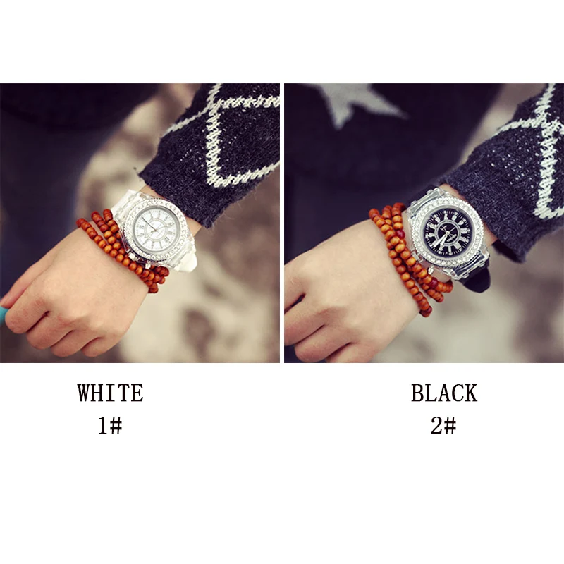 Световой Наручные часы корейской моды Exo кварцевые Relogio Feminino Для женщин Reloj Mujer