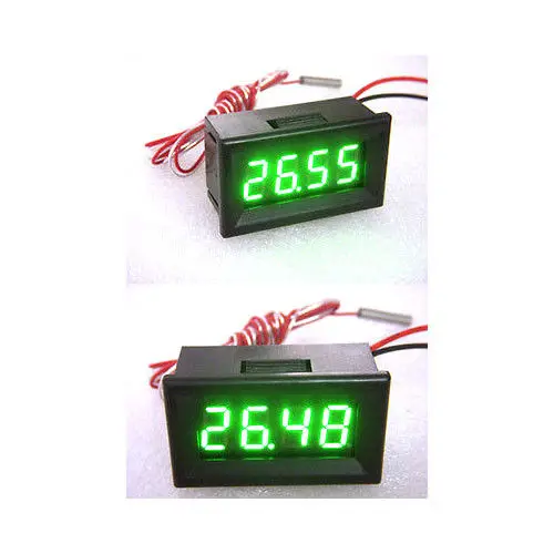 0 36 &quotLED-200C до + 450C цифровой термометр PT100 Температурный датчик 12В | Электронные